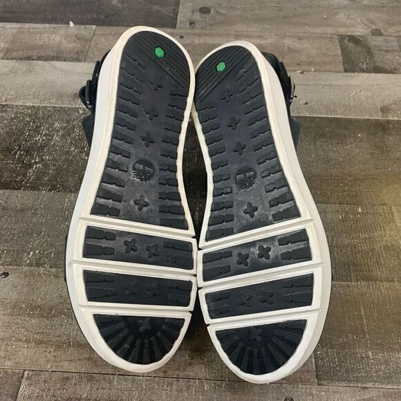 Timberland Women’s Size 10 Safari Dawn Platform Sandals Black Leather Adjustable - Picture 10 of 11